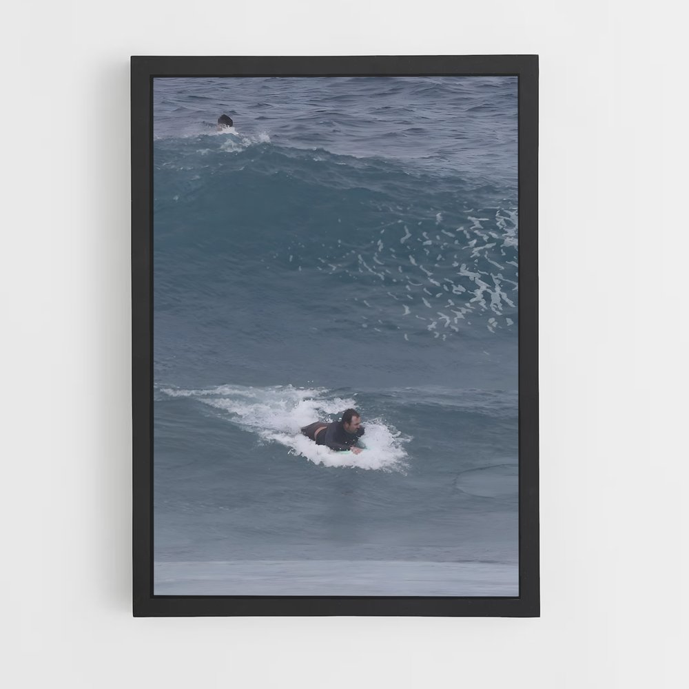 Poster Surfing the Pipeline – affiche Bodyboard (vue 2)